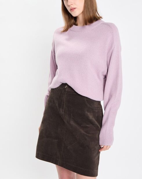 Pull en Laine mélangée violet clair