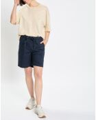 T-Shirt 100% Lin Oversized beige clair