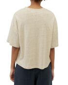 T-Shirt 100% Lin Oversized beige clair