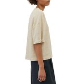 T-Shirt 100% Lin Oversized beige clair