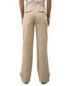 Pantalon flare beige