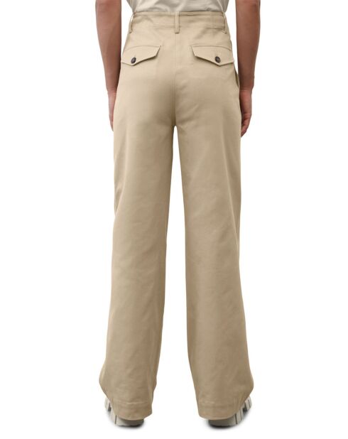 Pantalon flare beige