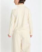 Chemise col polo écrue