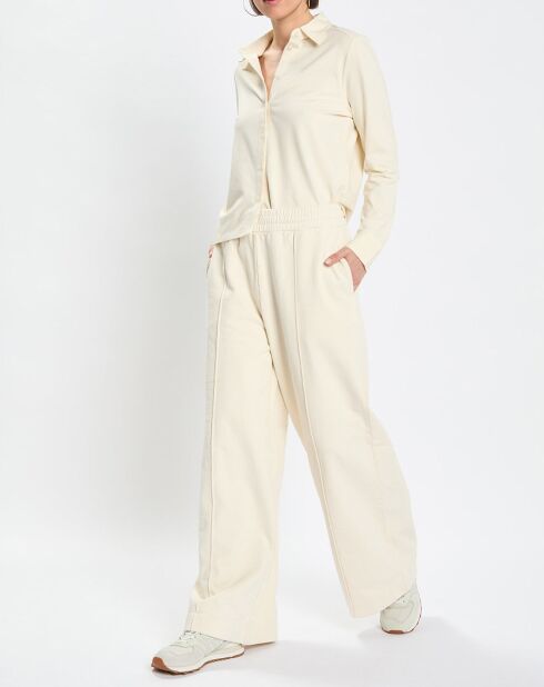 Chemise col polo écrue