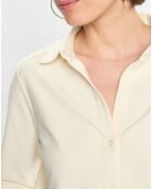 Chemise col polo écrue