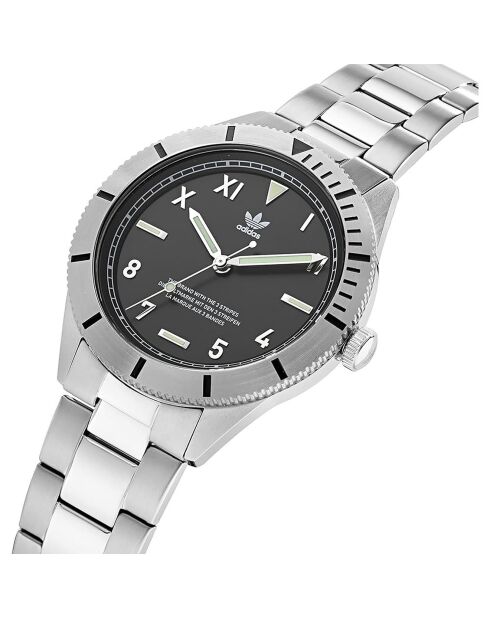 Montre Mixte Edition Three en Acier argentée