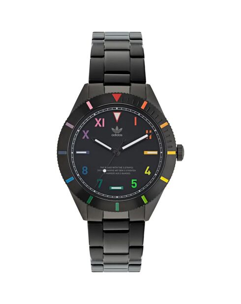 Montre Mixte Edition Three en Acier noire