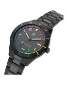 Montre Mixte Edition Three en Acier noire