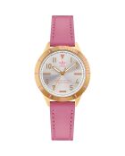 Montre Femme Edition Three en Cuir rose