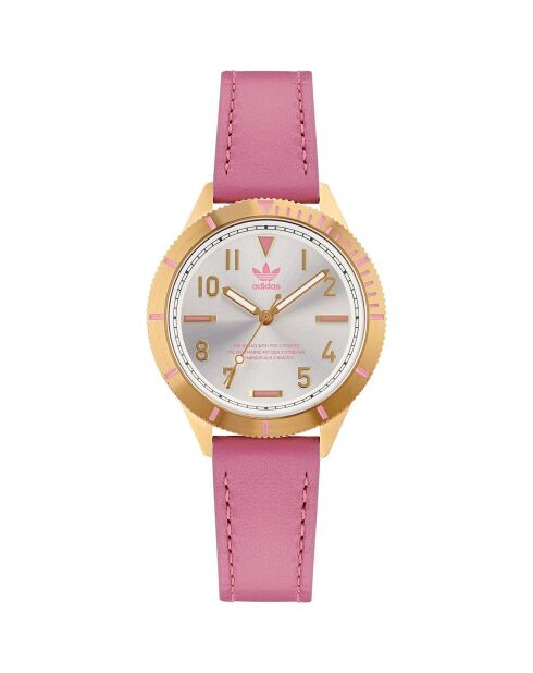 Montre Femme Edition Three en Cuir rose