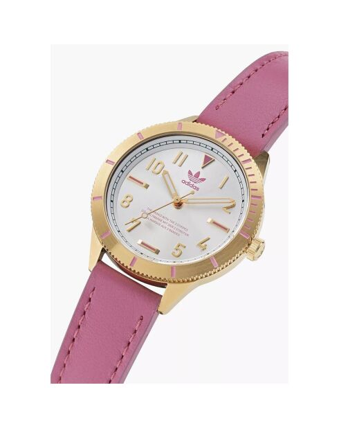 Montre Femme Edition Three en Cuir rose
