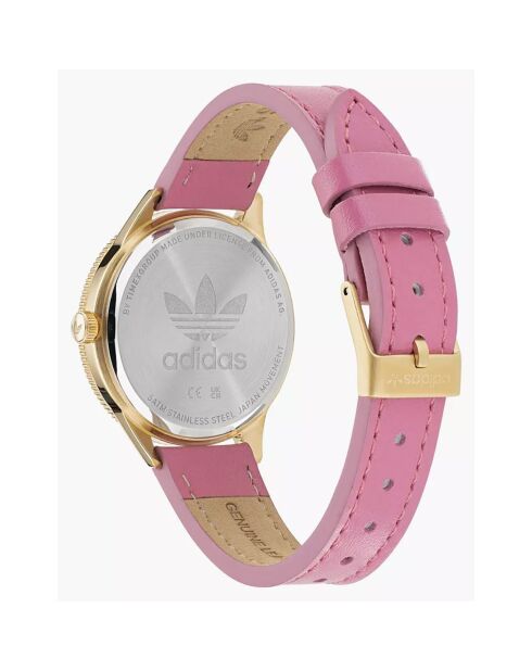 Montre Femme Edition Three en Cuir rose