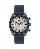 Montre Chronographe Homme Edition Two en Silicone bleue