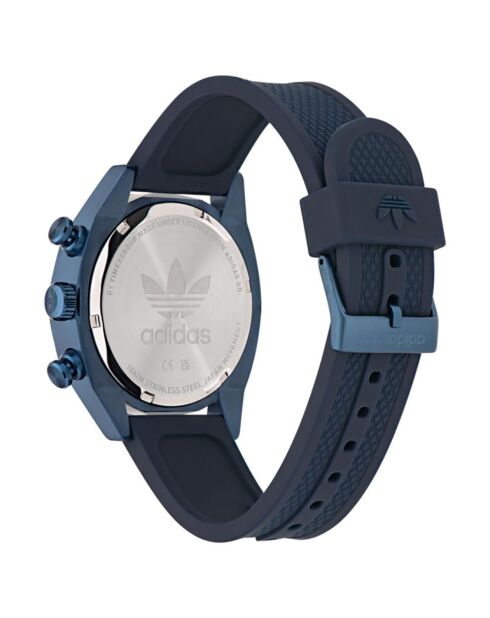 Montre Chronographe Homme Edition Two en Silicone bleue