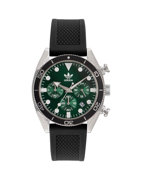 Montre Chronographe Homme Edition Two en Silicone noire