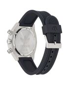 Montre Chronographe Homme Edition Two en Silicone noire