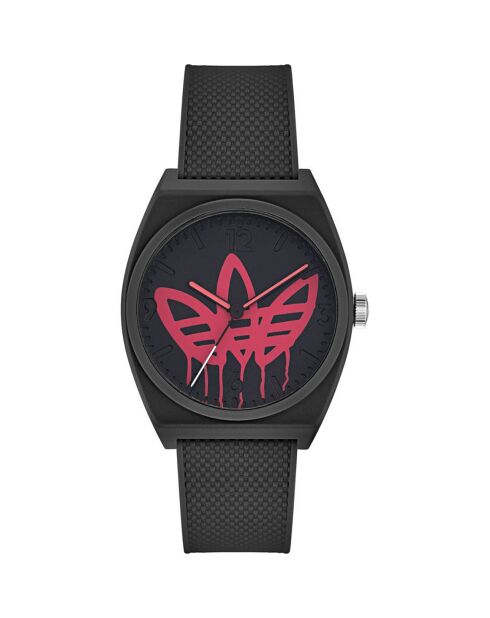 Montre Mixte Project Two en Silicone noire