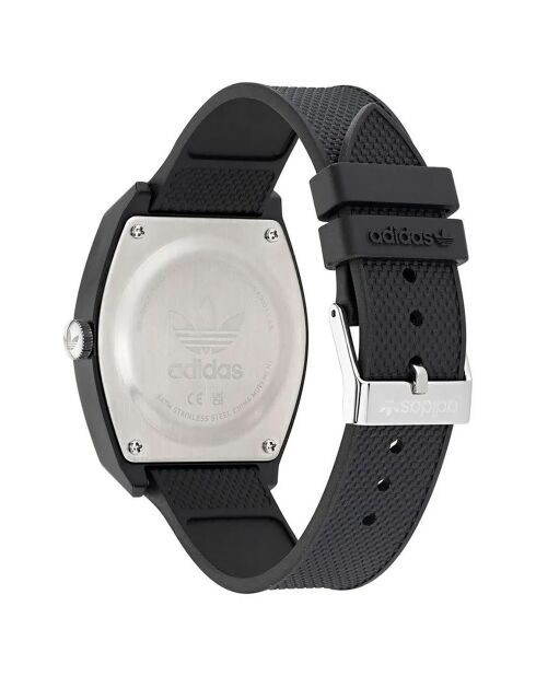 Montre Mixte Project Two en Silicone noire