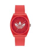 Montre Mixte Project Two en Silicone rouge