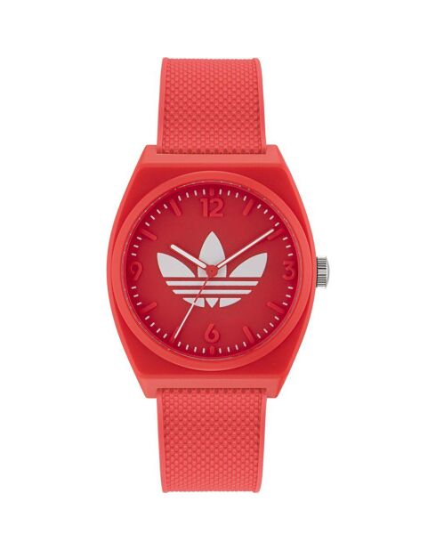 Montre Mixte Project Two en Silicone rouge
