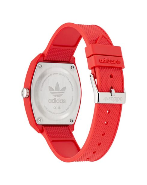 Montre Mixte Project Two en Silicone rouge