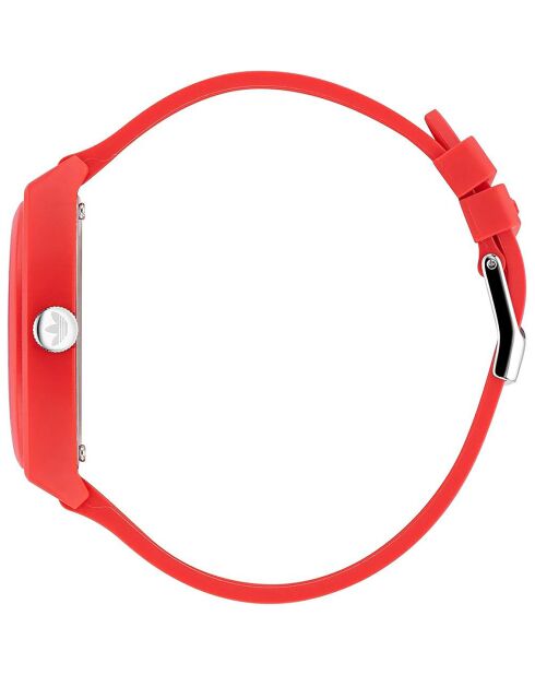 Montre Mixte Project Two en Silicone rouge