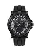 Montre Homme Vertex en Cuir noire