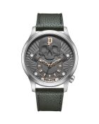 Montre Homme Jet en Cuir verte