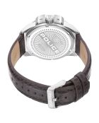 Montre Homme Underlined en Cuir marron