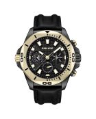 Montre Homme en Cuir synthétique noire