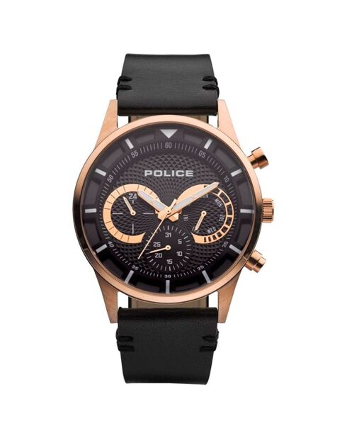 Montre Homme Driver en Cuir noire