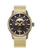 Montre Homme en Acier dorée
