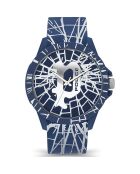 Montre Homme en Silicone bleue