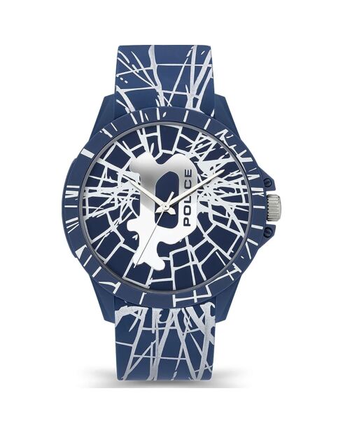 Montre Homme en Silicone bleue