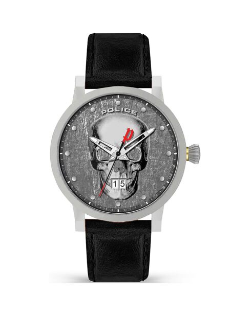 Montre Homme en Cuir noire