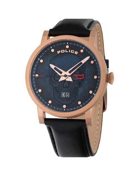 Montre Homme en Cuir noire