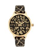 Montre Femme en Cuir marron