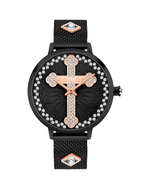 Montre Femme en Acier noire