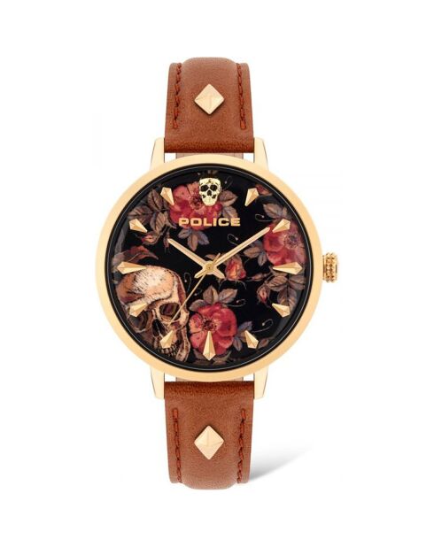 Montre Femme en Cuir marron