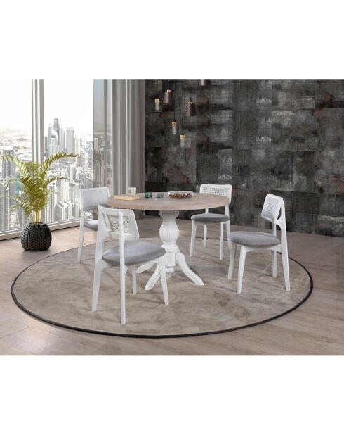 Table à manger + 4 Chaises Albero naturelles