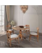 Table à manger + 4 Chaises Albero naturelles