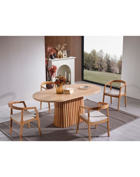 Table à manger Atlantis naturelle - 170x75x90 cm