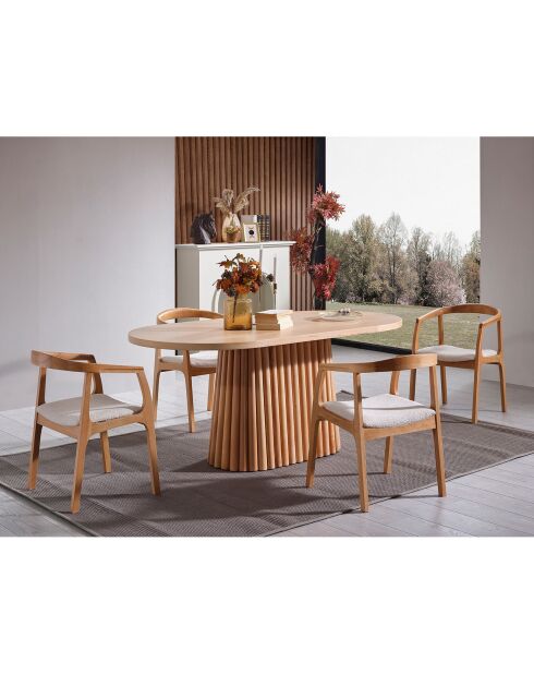 Table à manger Atlantis naturelle - 170x75x90 cm