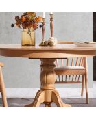 Table à manger extensible Eva naturelle - 118x75x118 cm