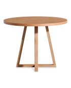 Table à manger Puffy naturelle - 100x75x100 cm
