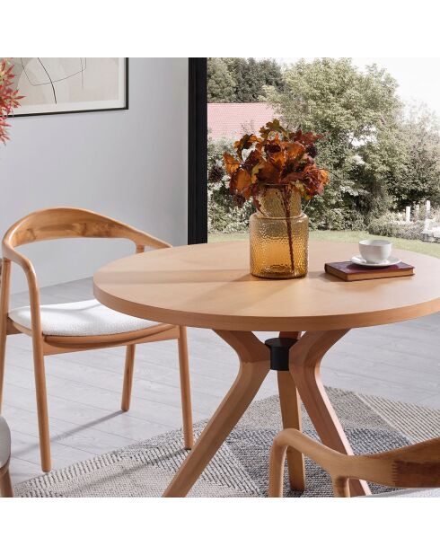 Table à manger + 4 Chaises Lindy naturelles
