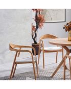 Table à manger + 4 Chaises Lindy naturelles