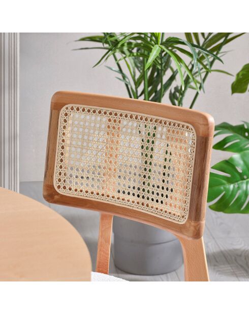 Table à manger + 4 Chaises Lova naturelles