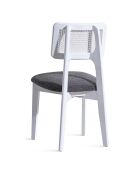 Table extensible + 4 Chaises Milla blanc/naturel