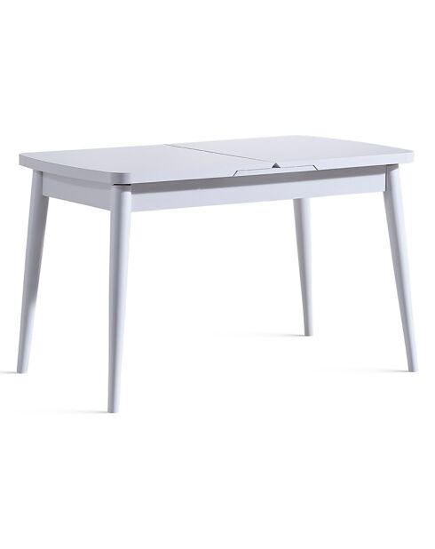 Table extensible + 4 Chaises Milla blanches